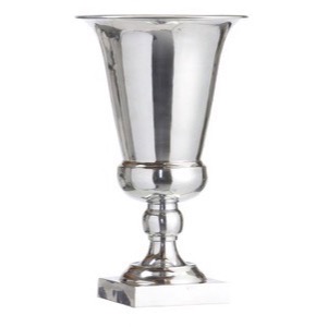 Vase i blankpoleret aluminium 64x38cm - Se også Hvide møbler og Spejle